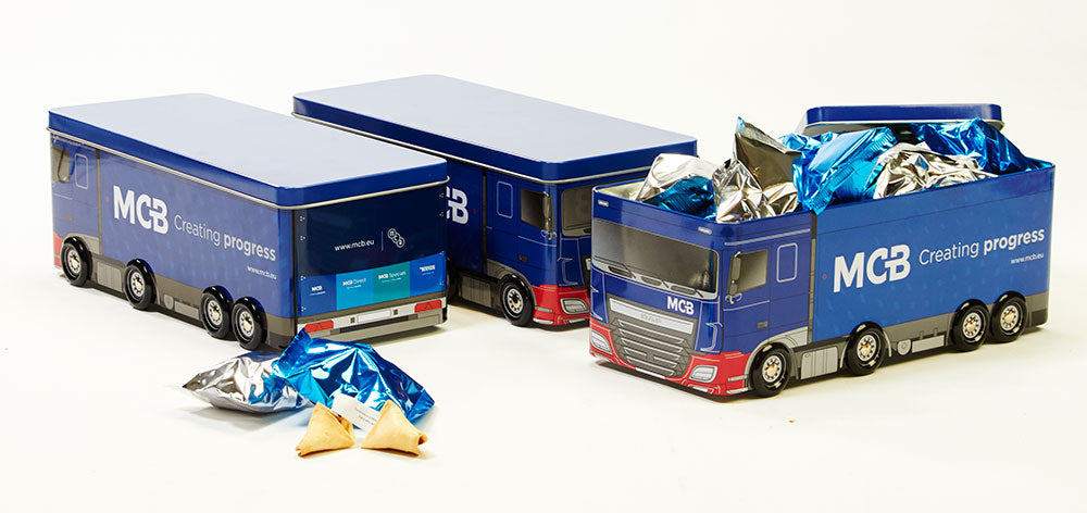MCB vrachtwagen blik - gevuld met fortune cookies