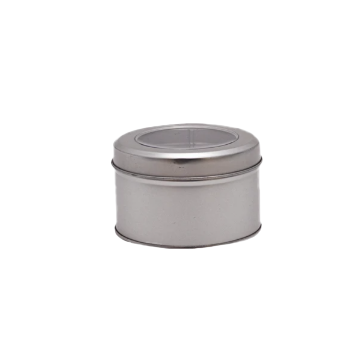 BS1025 Rond stroopwafel blik met vensterdeksel