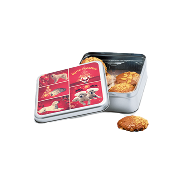 BS1056 Ook een rood of zilveren koekblik zoals honden bedrukking kopen?