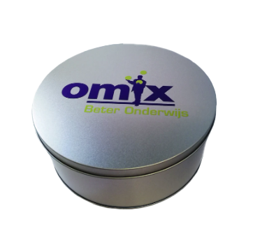 BS1057 Ook een rond bedrukt of onbedrukt koekblik kopen?