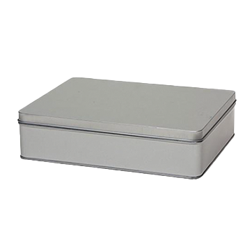 BS1075 Laag grijs rechthoekig blik met los deksel kopen?