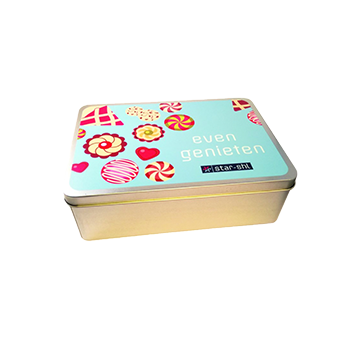 BS1075 Rechthoekig kerst blik bedrukt