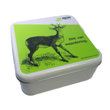 BS1099 Ook een vierkant koekblik bedrukt of onbedrukt kopen?