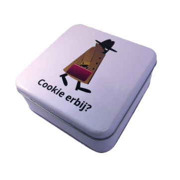 BS1099 Ook een vierkant koekblik bedrukt of onbedrukt kopen?