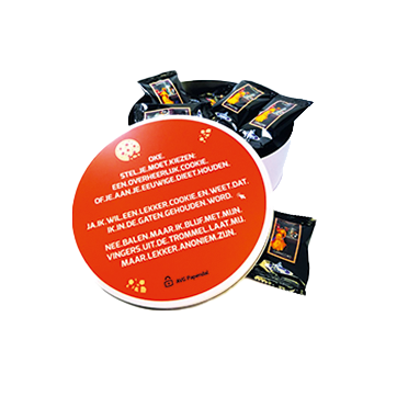 BS1100 Ook een koekblik met bedrukking zoals AVG kopen?