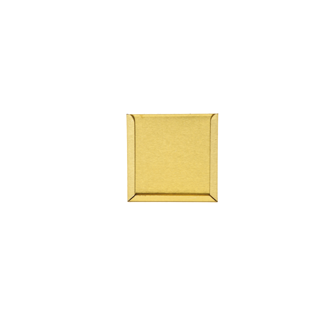 VIERKANT ETIKETHOUDER GOUD- 64X64X2 MM