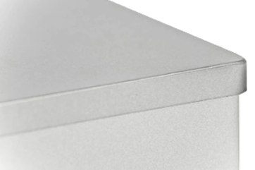 BS2005 Rechthoekig blik medium met scharnierdeksel