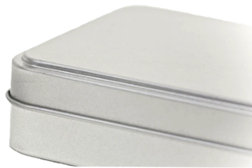 BS2034 Langwerpig blik zilver