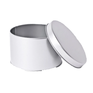 BS2066S Rond blik laag - zilver (open)