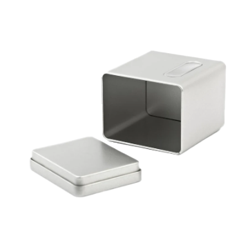 BS2075 Rechthoekig blik met venster geopend