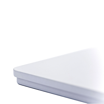 BS2093 Kerst Chocolade blik wit met vetvrije inlay uitgelicht