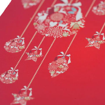 BS2099 Blik vierkant inclusief onderzetters rood