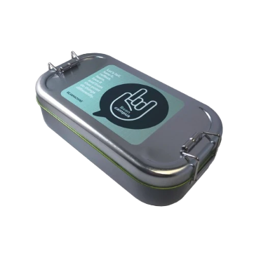 BS2101 Blikken lunchbox met bedrukking