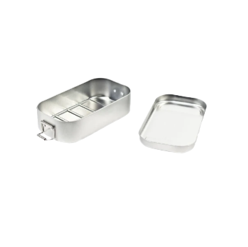 BS2102 Blikken lunchbox Open