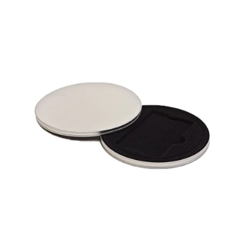 BS2104 Rond voucherblik met inlay van stof