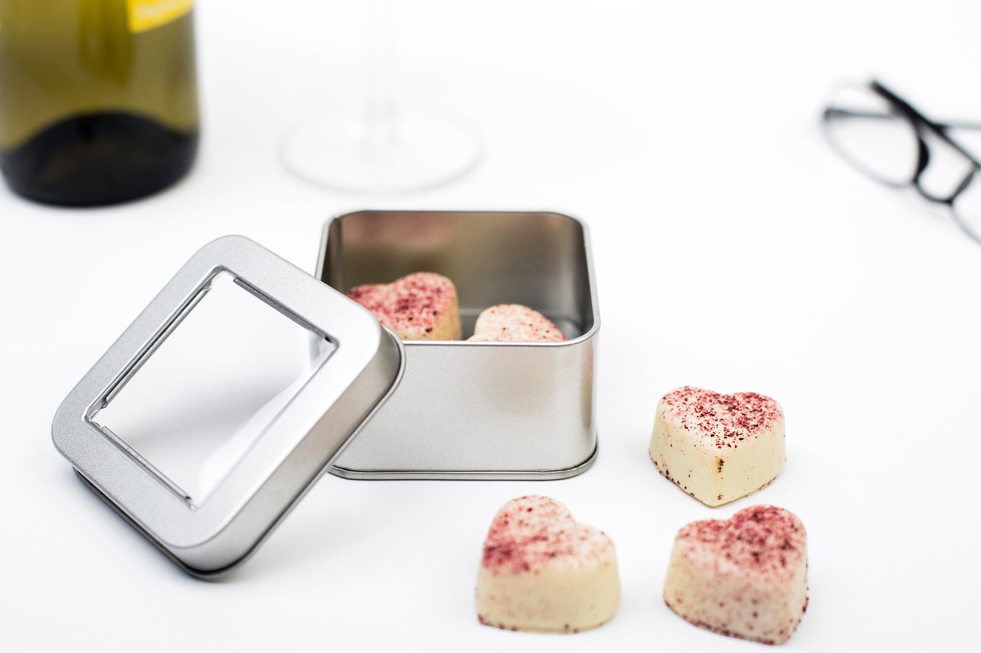 VIERKANT BLIK BONBONS - 70X70X40 MM