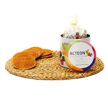 BS4701 Volledig bedrukt stroopwafelblik met losse stroopwafels