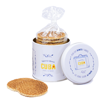 BS4701 Volledig bedrukt stroopwafelblik met losse stroopwafels