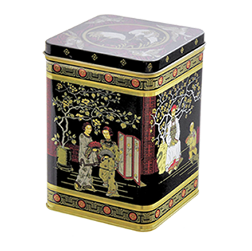 BS5018 Groot vierkant blik met japanse bedrukking