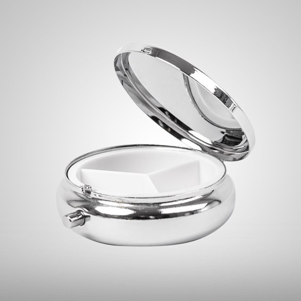 Pillendoosje rond luxe open