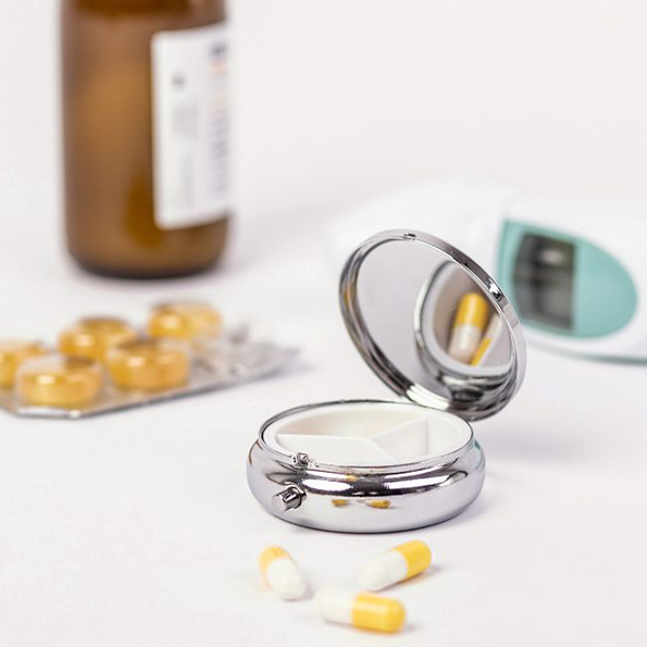 Pillendoosje rond luxe sfeer