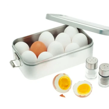 BS2103 Blikken lunchbox met eieren